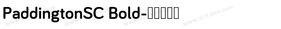 PaddingtonSC Bold字体转换